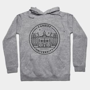 Cardiff University, South Wales Emblem - White Hoodie